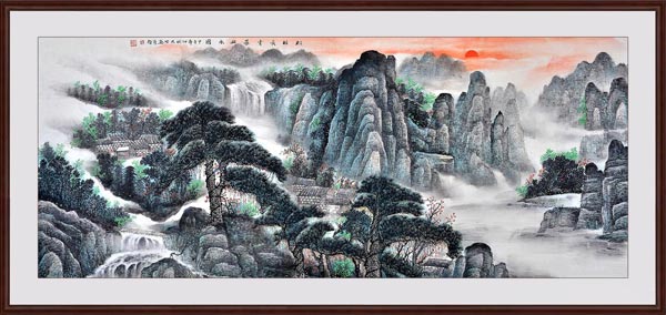 松柏長青基業(yè)永固效果圖