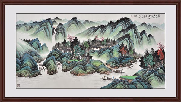 歸舟圖效果圖